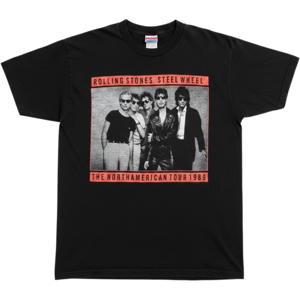 Vintage 1989 Rolling Stones Steel Wheels North American Tour Shirt Fruit of Loom